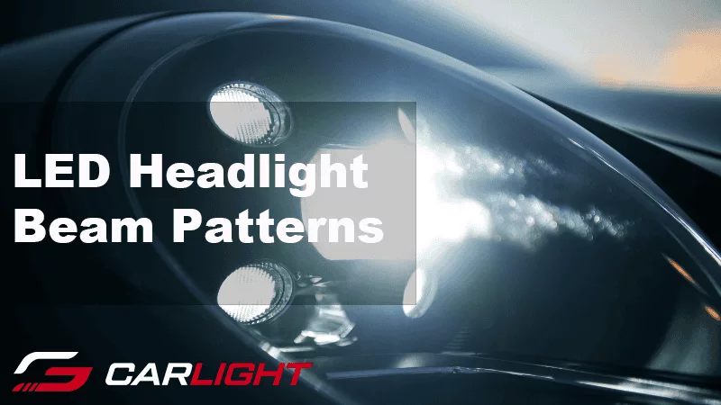 one of LED headlight beam patterns