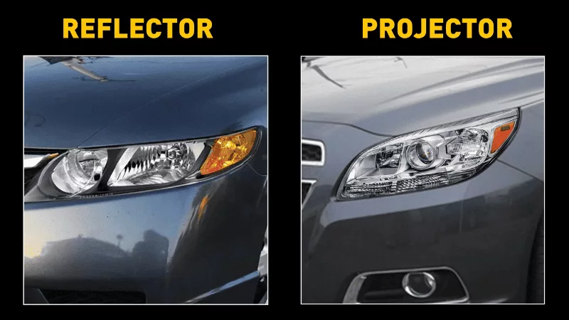 Projector vs. Reflector Headlights